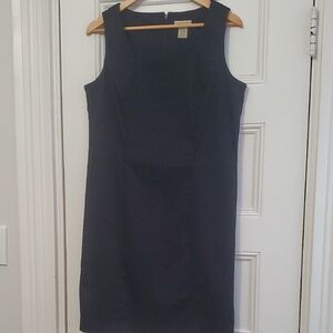 Apostrophe Navy Midi Dress